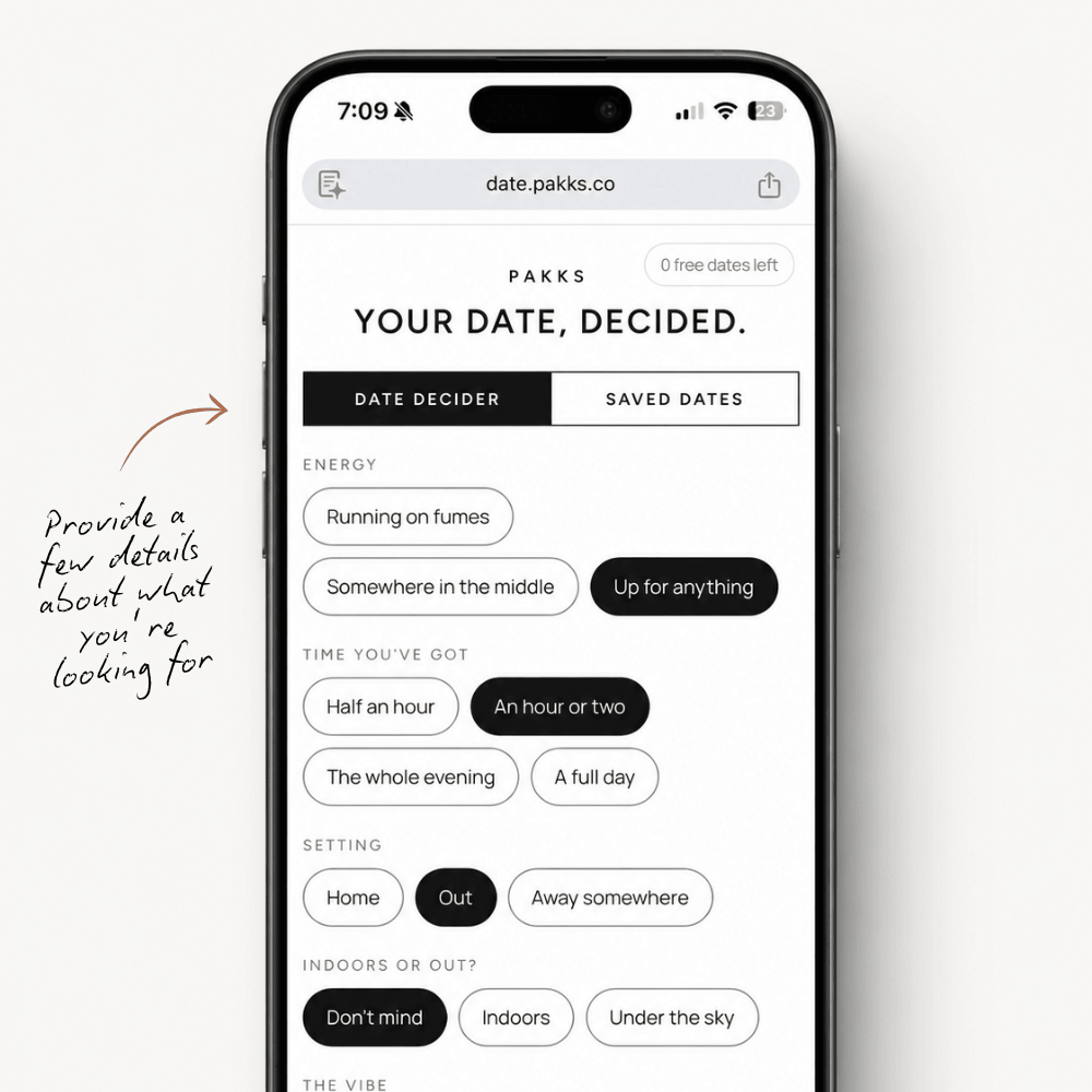 Conversation Guide & Date Shuffle App
